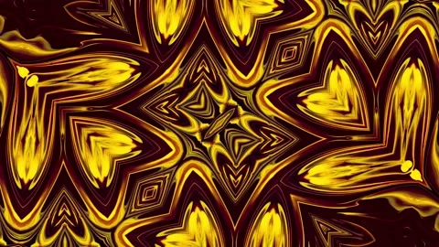 Abstract Kaleidoscope Sequence Patterns. 4K Animation Background. Stock Footage 155716849