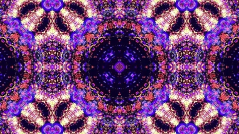 Abstract Kaleidoscope Sequence Patterns. 4K Animation Background. Stock Footage 155717148