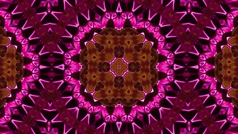 Abstract Kaleidoscope Sequence Patterns. 4K Animation Background. Stock Footage 155717168