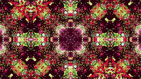 Abstract Kaleidoscope Sequence Patterns. 4K Animation Background. Stock Footage 155717172