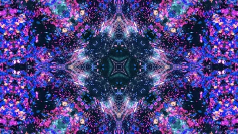 Abstract Kaleidoscope Sequence Patterns. 4K Animation Background. Stock Footage 155717174