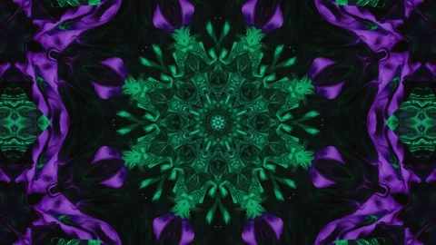 Abstract Kaleidoscope Sequence Patterns. 4K Animation Background. Video stock 155946465