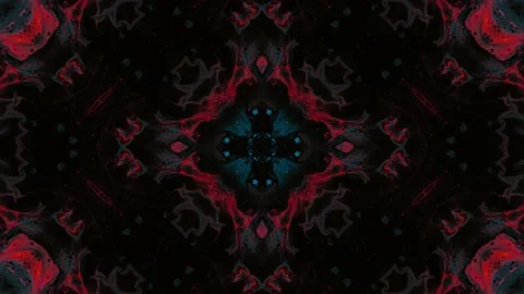 Abstract Kaleidoscope Sequence Patterns. 4K Animation Background. Stock Footage 155947218