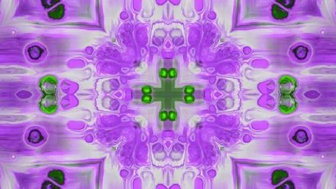 Abstract Kaleidoscope Sequence Patterns. 4K Animation Background. Stock Footage