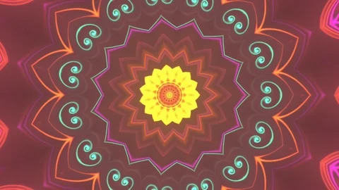 Abstract of Kaleidoscope sequence patterns Video stock 121434313