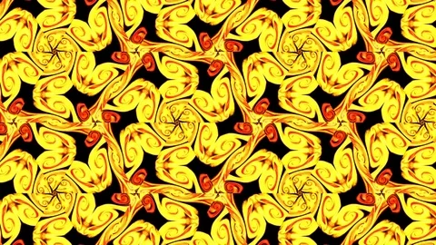 Abstract of Kaleidoscope sequence patterns Stock Footage 124942381