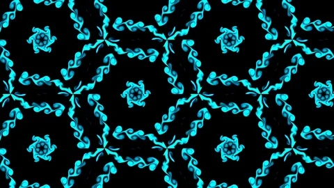 Abstract of Kaleidoscope sequence patterns 스톡 동영상 124942432