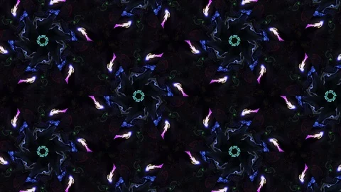 Abstract of Kaleidoscope sequence patterns Stock Footage 124942497