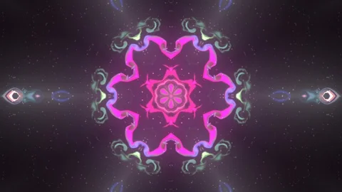 Abstract of Kaleidoscope sequence patterns 스톡 동영상 124942521