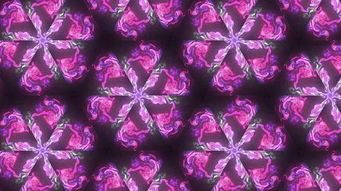 Abstract of Kaleidoscope sequence patterns Video stock 124942523