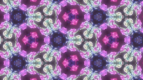 Abstract of Kaleidoscope sequence patterns 스톡 동영상 124942527