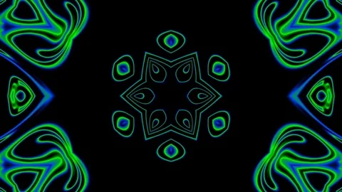 Abstract of Kaleidoscope sequence patterns 스톡 동영상 124942581