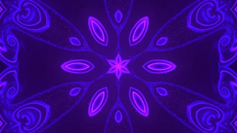 Abstract of Kaleidoscope sequence patterns Stock Footage 124942599