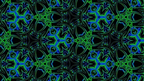 Abstract of Kaleidoscope sequence patterns 스톡 동영상 124942606