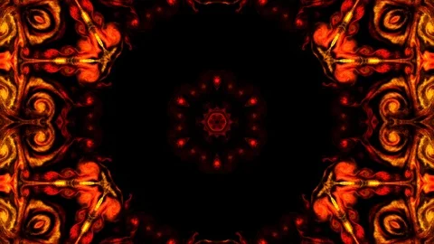 Abstract of Kaleidoscope sequence patterns Stock Footage 124942704