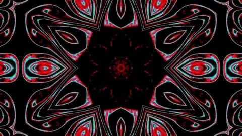 Abstract of Kaleidoscope sequence patterns Stock Footage 124942734