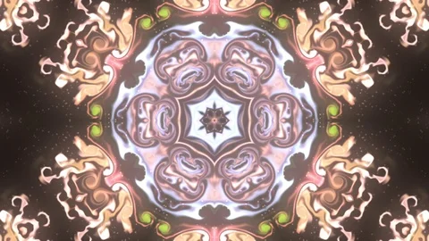Abstract of Kaleidoscope sequence patterns Stock Footage 124942743