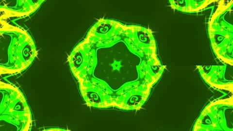 Abstract of Kaleidoscope sequence patterns Stock Footage 124943333