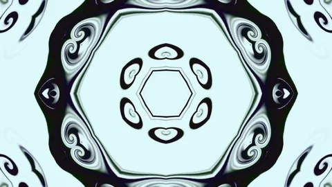 Abstract of Kaleidoscope sequence patterns Stock Footage 124943362