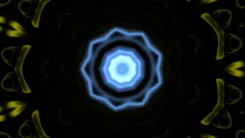 Abstract of Kaleidoscope sequence patterns Stock Footage 124943375