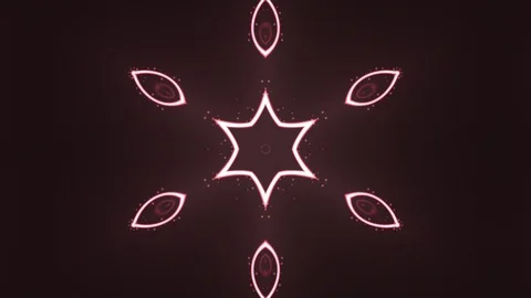 Abstract of Kaleidoscope sequence patterns Stock Footage 124943434