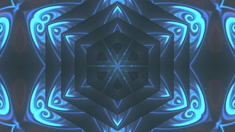 Abstract of Kaleidoscope sequence patterns 스톡 동영상 124943451