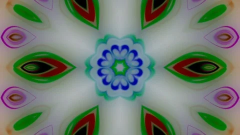 Abstract of Kaleidoscope sequence patterns Stock Footage 124943478