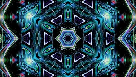 Abstract of Kaleidoscope sequence patterns 스톡 동영상 124943649