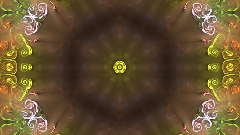 Abstract of Kaleidoscope sequence patterns 스톡 동영상 124943681