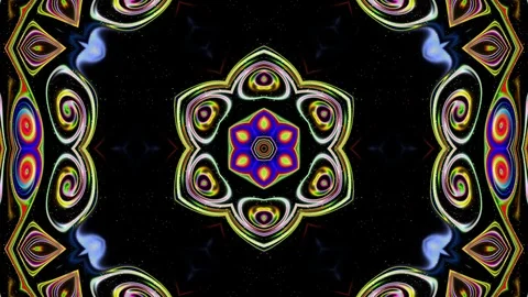 Abstract of Kaleidoscope sequence patterns 스톡 동영상 124943684