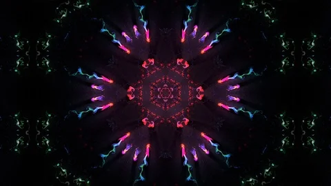 Abstract of Kaleidoscope sequence patterns Video stock 124943694