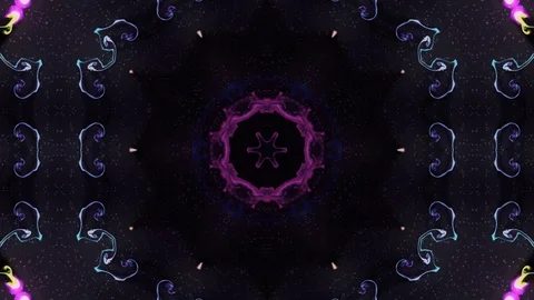 Abstract of Kaleidoscope sequence patterns Stock Footage 124943707