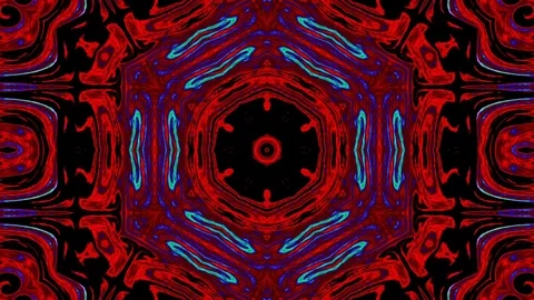 Abstract of Kaleidoscope sequence patterns 스톡 동영상 124943711