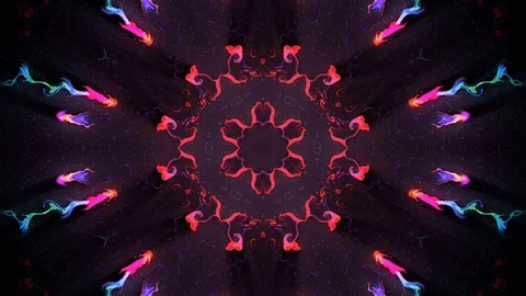 Abstract of Kaleidoscope sequence patterns Stock Footage 124943718