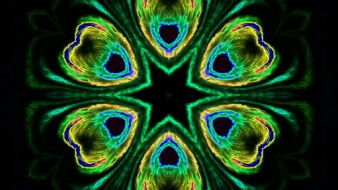 Abstract of Kaleidoscope sequence patterns 스톡 동영상 124943720