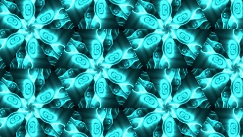Abstract of Kaleidoscope sequence patterns 스톡 동영상 124943758