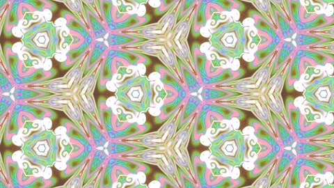 Abstract of Kaleidoscope sequence patterns Stock Footage 124943950