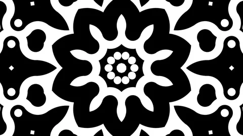 Abstract of Kaleidoscope sequence patterns Stock Footage 124944023