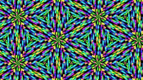 Abstract of Kaleidoscope sequence patterns Video stock 124944035