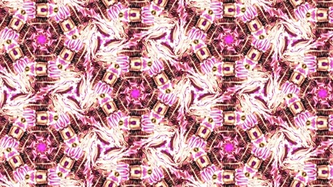 Abstract of Kaleidoscope sequence patterns 스톡 동영상 124944100