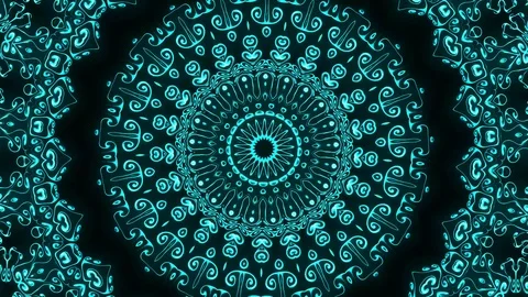 Abstract of Kaleidoscope sequence patterns 스톡 동영상 124944192