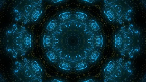 Abstract of Kaleidoscope sequence patterns 스톡 동영상 124944194