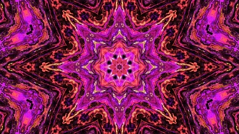 Abstract of Kaleidoscope sequence patterns Video stock 124944236