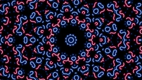 Abstract of Kaleidoscope sequence patterns Video stock 124944395