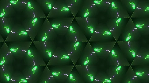 Abstract of Kaleidoscope sequence patterns Stock Footage 124944659