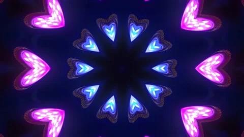 Abstract kaleidoscope sequence patterns. looped motion graphics background Stock Footage 209167485