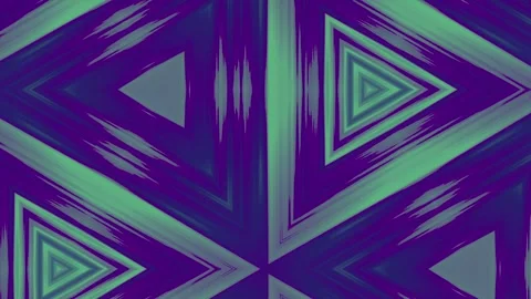 Abstract kaleidoscope triangle pattern with violet magenta motion background Stock-Footage 336465208