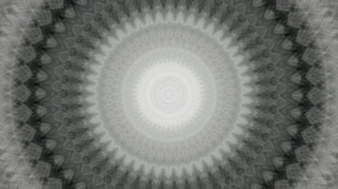Abstract kaleidoscopic circle pattern in gray colors. 스톡 동영상 42848564