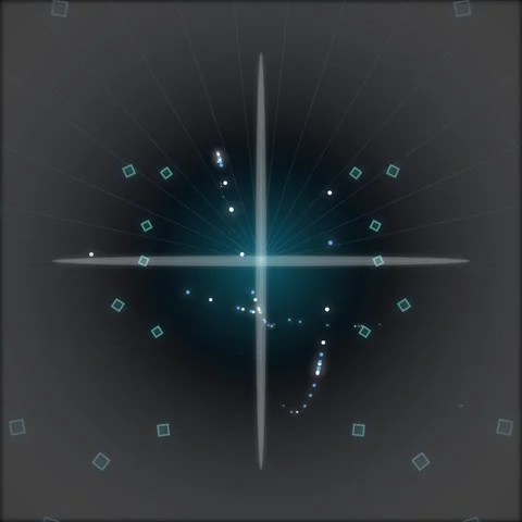Abstract Kaleidoscopic Geometric Pattern Animation with Triangles and Squar.. Stock Footage 346284271