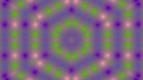 An abstract kaleidoscopic pattern with a central hexagonal design, showcasi.. Stock Footage 305365703